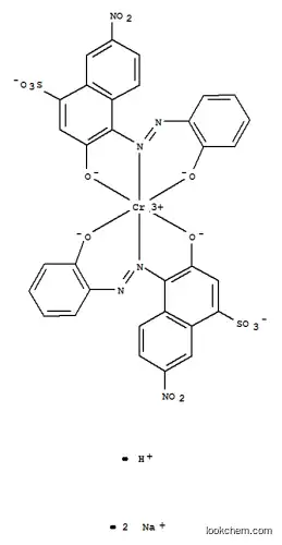 Molecular Structure of 102506-12-7 (Chromate(3-),bis[3-hydroxy-4-[(2-hydroxyphenyl)azo]-7-nitro-1-naphthalenesulfonato(3-)]-,disodium hydrogen (9CI))