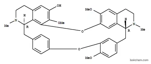 Molecular Structure of 102518-66-1 (2H-1,24:12,15-Dietheno-6,10-metheno-16H-pyrido[2',3':17,18][1,10]dioxacycloeicosino[2,3,4-ij]isoquinolin-21-ol,3,4,4a,5,16a,17,18,19-octahydro-9,22,26-trimethoxy-4,17-dimethyl-, (4aR,16aR)-(9CI))