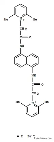 Molecular Structure of 102584-18-9 (Pyridinium,1,1'-[1,5-naphthalenediylbis[imino(2-oxo-2,1-ethanediyl)]]bis[2,6-dimethyl-,dibromide (9CI))