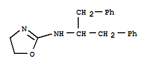 Molecular Structure of 102586-25-4 (2-Oxazolamine,4,5-dihydro-N-[2-phenyl-1-(phenylmethyl)ethyl]-)