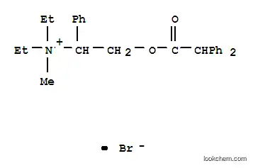 Molecular Structure of 102612-55-5 (Benzenemethanaminium, a-[[(diphenylacetyl)oxy]methyl]-N,N-diethyl-N-methyl-,bromide (9CI))