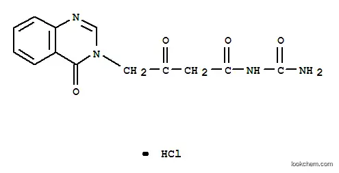 Molecular Structure of 102613-49-0 (3(4H)-Quinazolinebutanamide,N-(aminocarbonyl)-b,4-dioxo-, hydrochloride (1:1))