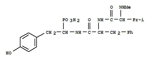 102679-85-6,L-Phenylalaninamide,N-methyl-L-valyl-N-[(1R)-2-(4-hydroxyphenyl)-1-phosphonoethyl]-,L-Phenylalaninamide,N-methyl-L-valyl-N-[2-(4-hydroxyphenyl)-1-phosphonoethyl]-, (R)-; K 4; K 4(peptide)