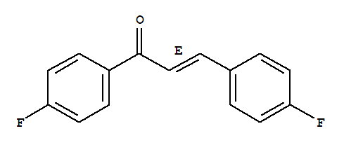 Molecular Structure of 102692-35-3 (2-Propen-1-one,1,3-bis(4-fluorophenyl)-, (2E)-)