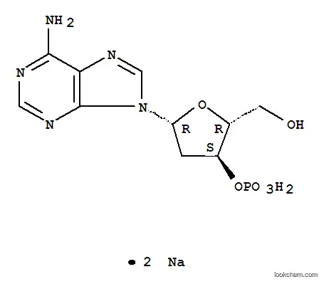 Molecular Structure of 102832-10-0 (2'-DEOXYADENOSINE 3'-MONOPHOSPHATE SODIUM SALT)