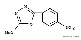 Molecular Structure of 102925-87-1 (2-Methoxy-5-(4-nitrophenyl)-1,3,4-oxadiazole)