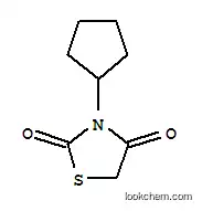 Molecular Structure of 102936-72-1 (2,4-Thiazolidinedione,3-cyclopentyl-(9CI))