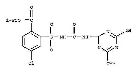 102995-99-3,propan-2-yl 4-chloro-2-{[(4-methoxy-6-methyl-1,3,5-triazin-2-yl)carbamoyl]sulfamoyl}benzoate,DPX-M 5268