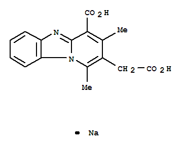 10326-87-1,sodium (4-carboxy-1,3-dimethylpyrido[1,2-a]benzimidazol-2-yl)acetate,Pyrido[1,2-a]benzimidazole-2-aceticacid, 4-carboxy-1,3-dimethyl-, monosodium salt (8CI,9CI)