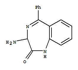 Molecular Structure of 103343-47-1 (2H-1,4-Benzodiazepin-2-one,3-amino-1,3-dihydro-5-phenyl-)