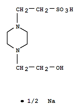 4-(2-hydroxyethyl)piperazine-1-ethane-sulfon.ac. hemiso.S