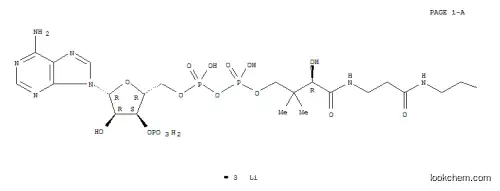 Molecular Structure of 103476-19-3 (HEXANOYL COENZYME A TRILITHIUM SALT)