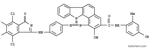 Molecular Structure of 103621-96-1 (1-[[4-[(4,5,6,7-Tetrachloro-3-oxo-isoindoline-1-ylidene)amino]phenyl]azo]-2-hydro xy-N-(4-methoxy-2-methylphenyl)-11H-benzo[a]carbazole-3-carboxamide)