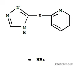 Pyridine, 2-((1H-1,2,4-triazol-3-yl)thio)-, hydrobromide