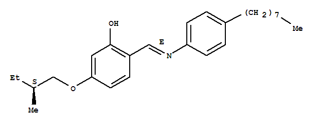 Molecular Structure of 103665-09-4 (Phenol,5-[(2S)-2-methylbutoxy]-2-[(E)-[(4-octylphenyl)imino]methyl]-)