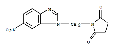 103706-86-1,1-[(6-nitro-1H-benzimidazol-1-yl)methyl]pyrrolidine-2,5-dione,