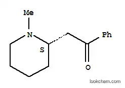 Molecular Structure of 103771-49-9 (Ethanone,2-[(2S)-1-methyl-2-piperidinyl]-1-phenyl-)