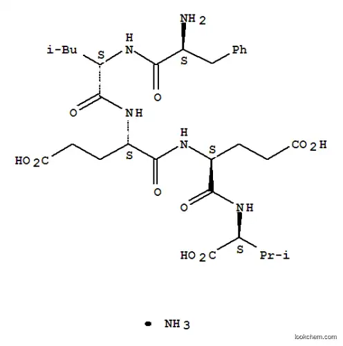 Molecular Structure of 104180-33-8 (PHE-LEU-GLU-GLU-VAL AMMONIUM)