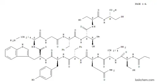 Molecular Structure of 104182-42-5 (Somatostatin-25(Oncorhynchus kisutch pancreatic islet reduced) (9CI))
