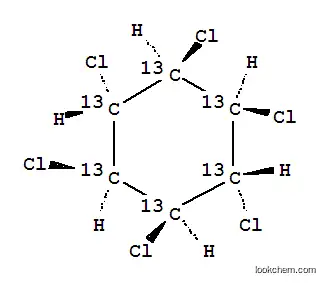 Molecular Structure of 104215-85-2 (GAMMA-HCH 13C6)