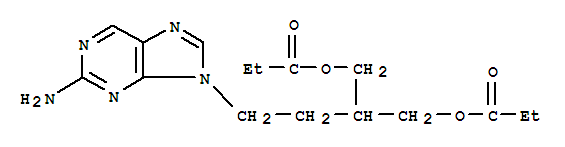 4-(2-AMINOPURIN-9-YL)-2-(PROPANOYLOXYMETHYL)BUTYL PROPANOATE