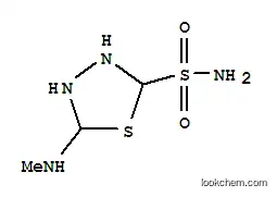 Molecular Structure of 104253-34-1 (1,3,4-Thiadiazolidine-2-sulfonamide,5-(methylamino)-(9CI))
