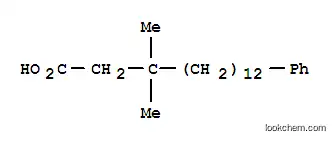 Molecular Structure of 104426-54-2 (3,3-DIMETHYL-15-PHENYLPENTADECANOIC ACID)