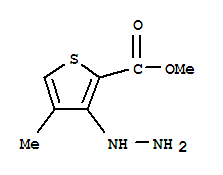 2-Thiophenecarboxylic acid, 3-hydrazino-4-methyl-, methyl ester