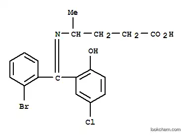 Molecular Structure of 104775-24-8 (4-{[(Z)-(2-bromophenyl)(3-chloro-6-oxocyclohexa-2,4-dien-1-ylidene)methyl]amino}pentanoic acid)