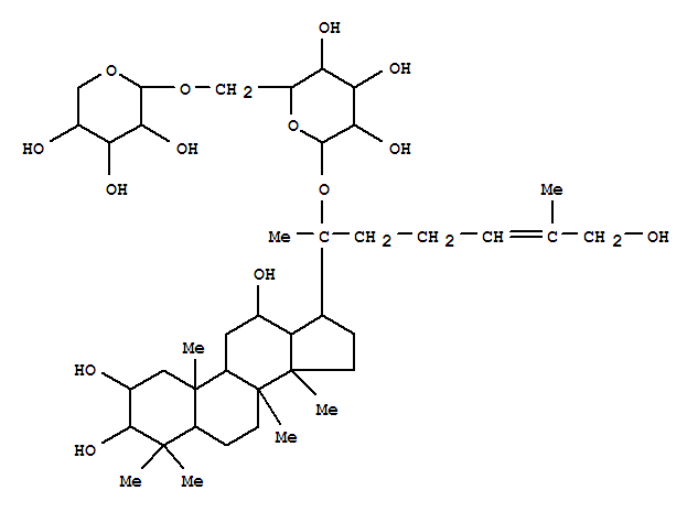 b-D-Glucopyranoside, (2a,3b,12b)-2,3,12,26-tetrahydroxydammar-24-en-20-yl 6-O-b-D-xylopyranosyl- (9CI)