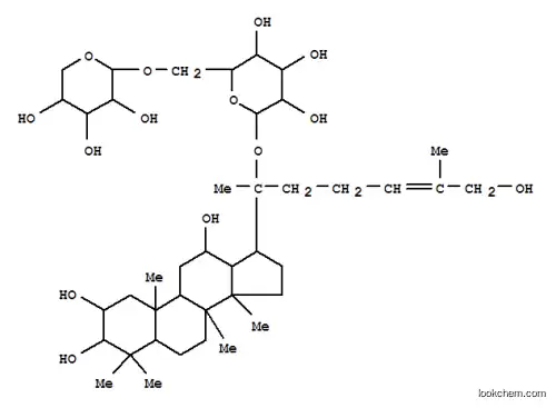 Molecular Structure of 105214-50-4 (b-D-Glucopyranoside, (2a,3b,12b)-2,3,12,26-tetrahydroxydammar-24-en-20-yl 6-O-b-D-xylopyranosyl- (9CI))