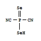 Molecular Structure of 105666-77-1 (Phosphorodicyanidodiselenoicacid (9CI))