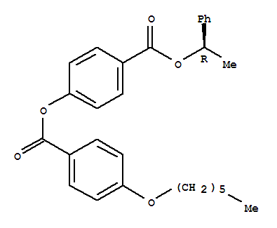 Molecular Structure of 105868-64-2 (Benzoic acid,4-(hexyloxy)-, 4-[[(1R)-1-phenylethoxy]carbonyl]phenyl ester)
