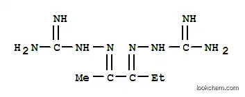Molecular Structure of 106119-98-6 (Hydrazinecarboximidamide,2,2'-(1-ethyl-2-methyl-1,2-ethanediylidene)bis- (9CI))