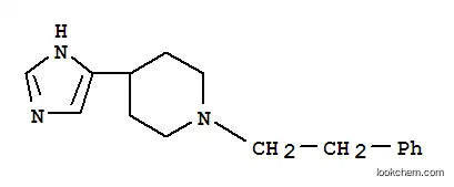 Molecular Structure of 106243-49-6 (4-(1H-IMIDAZOL-4-YL)-1-PHENETHYL-PIPERIDINE)