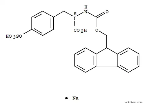 Molecular Structure of 106864-37-3 (FMOC-TYR(SO3H)-OH SODIUM SALT)