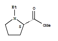 Molecular Structure of 107599-40-6 (Methyl 1-ethylpyrrolidine-2-carboxylate)