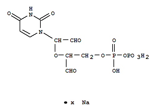 Diphosphoric acid,mono[2-[1-(3,4-dihydro-2,4-dioxo-1(2H)-pyrimidinyl)-2-oxoethoxy]-3-oxopropyl]ester, sodium salt (9CI)