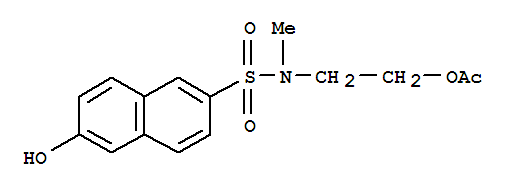 2-(2-Hydroxy-N-methylnaphthalene-6-sulfonamido ethyl acetate