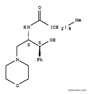 Molecular Structure of 109836-81-9 (L-THREO-1-PHENYL-2-DECANOYLAMINO-3-MORPHOLINO-1-PROPANOL HCL)