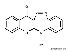 (1)Benzopyrano(2,3-b)(1,5)benzodiazepin-13(6H)-one, 6-ethyl-
