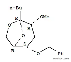 Molecular Structure of 112339-11-4 (6,8-Dioxabicyclo3.2.1octane, 5-butyl-4-methoxy-2-(phenylmethoxy)-, 1R-(exo,exo)-)
