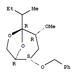 b-D-ribo-4-Nonulopyranose,4,9-anhydro-1,2,3,6-tetradeoxy-3-methyl-5-O-methyl-7-O-(phenylmethyl)- (9CI)
