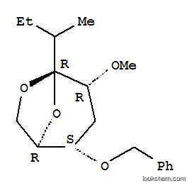 Molecular Structure of 112339-14-7 (.beta.-D-ribo-4-Nonulopyranose, 4,9-anhydro-1,2,3,6-tetradeoxy-3-methyl-5-O-methyl-7-O-(phenylmethyl)-)