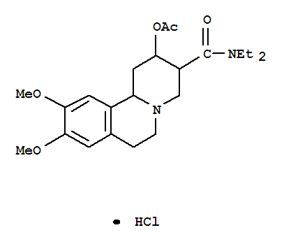 2H-Benzo[a]quinolizine-3-carboxamide,2-(acetyloxy)-N,N-diethyl-1,3,4,6,7,11b-hexahydro-9,10-dimethoxy-,hydrochloride (1:1)