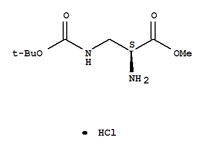 L-Alanine,3-[[(1,1-dimethylethoxy)carbonyl]amino]-, methyl ester, hydrochloride (1:1)