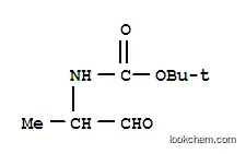 Molecular Structure of 114857-00-0 (Carbamic acid, (1-methyl-2-oxoethyl)-, 1,1-dimethylethyl ester (9CI))