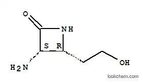 Molecular Structure of 115405-91-9 (2-Azetidinone,3-amino-4-(2-hydroxyethyl)-,(3S-cis)-(9CI))