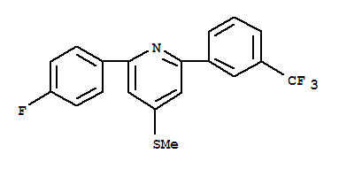 Pyridine,2-(4-fluorophenyl)-4-(methylthio)-6-[3-(trifluoromethyl)phenyl]-