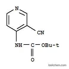 Molecular Structure of 116799-24-7 (Carbamic acid, (3-cyano-4-pyridinyl)-, 1,1-dimethylethyl ester (9CI))